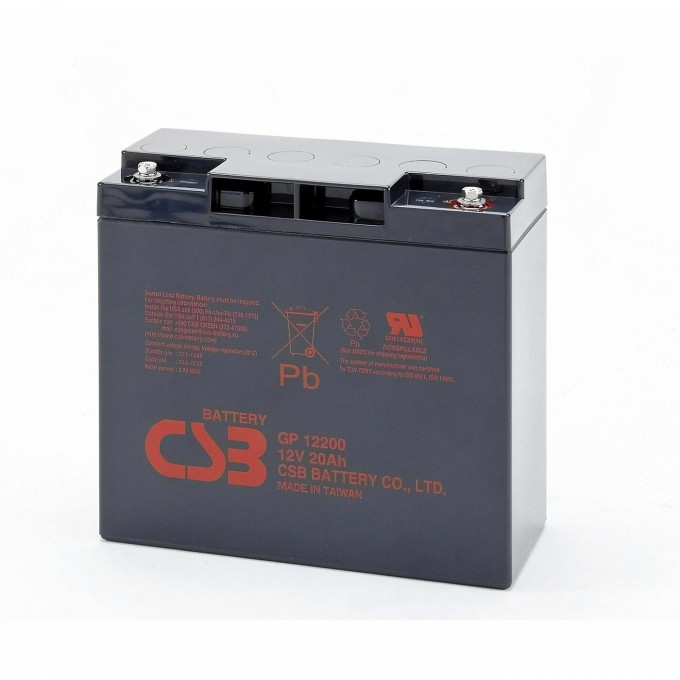Свинцово-кислотный аккумулятор CSB GP 12200 12V 20AH 237 237-1