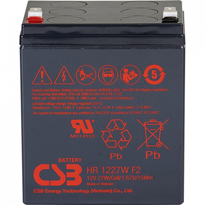 Аккумулятор для ИБП CSB HR1227W F2 3184016