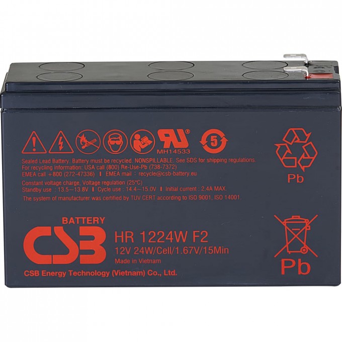 Аккумулятор для ИБП CSB HR1224W F2 F1 3184088