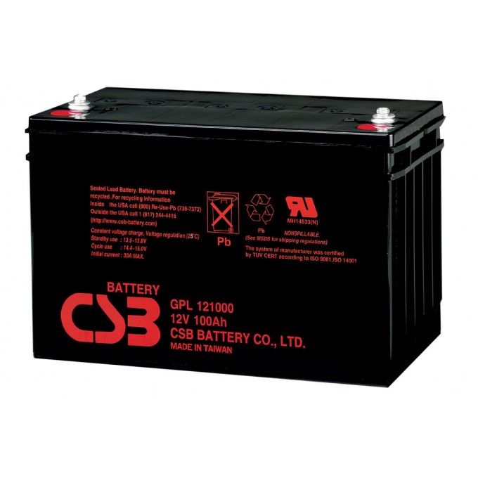 Аккумуляторная батарея CSB GPL121000 CSBGPL121000