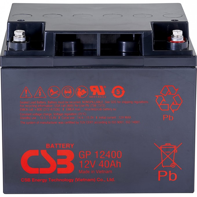 Аккумулятор для ИБП CSB GP12400 I