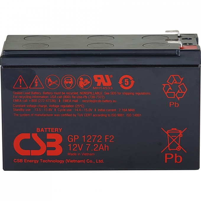 Аккумулятор для ИБП CSB GP1272 GP1272CSB