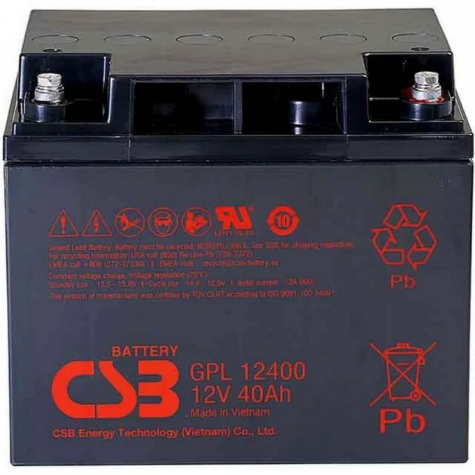 Аккумулятор для ИБП CSB GPL12400 GPL12400 I
