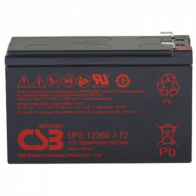 Аккумулятор для ИБП CSB UPS123607 UPS123607F2CSB